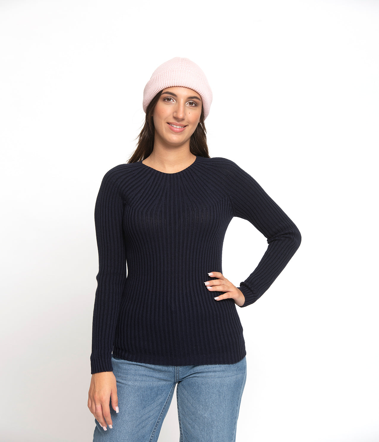 AMALIA Pull sans couture en coton biologique