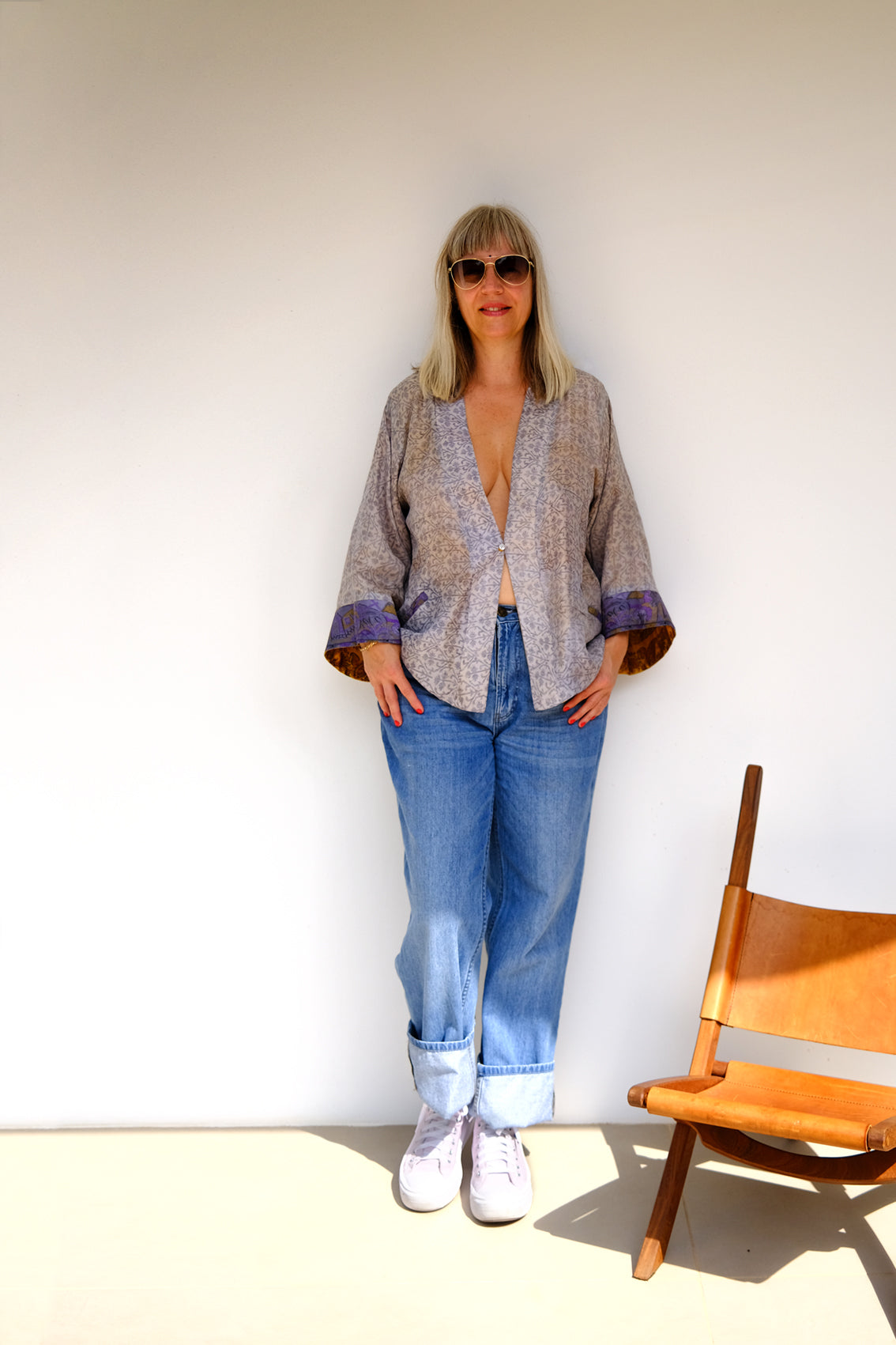 AVATARA KIMONO/VESTE REVERSIBLE EN SOIE