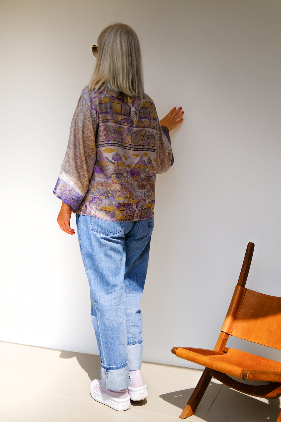 AVATARA KIMONO/VESTE REVERSIBLE EN SOIE