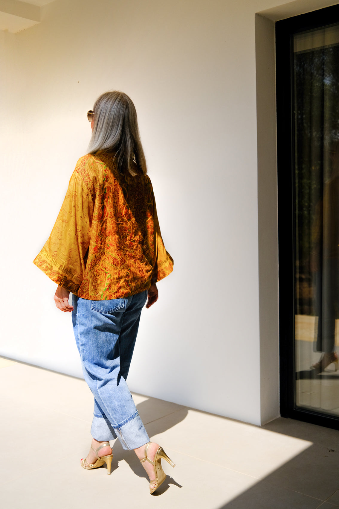 AVATARA KIMONO/VESTE REVERSIBLE EN SOIE