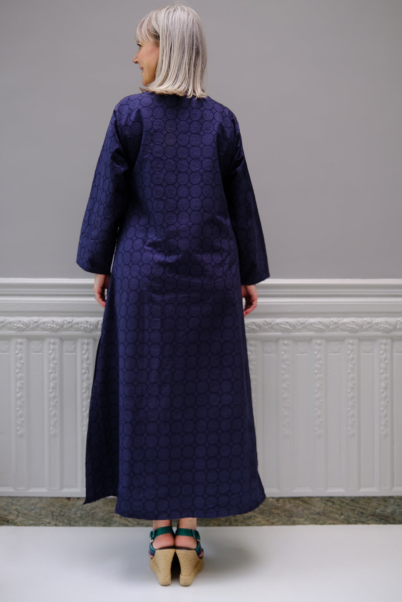 ROBE KURTA BRODERIE MARINE