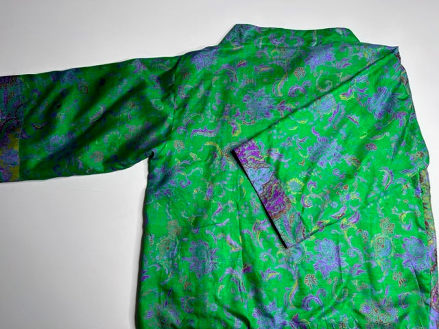 AVATARA Kimono court réversible en soie