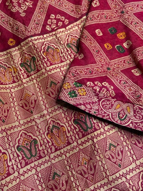 AVATARA Kimono court réversible en soie