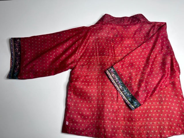 AVATARA Kimono court réversible en soie
