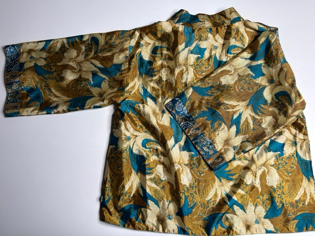 AVATARA Kimono court réversible en soie