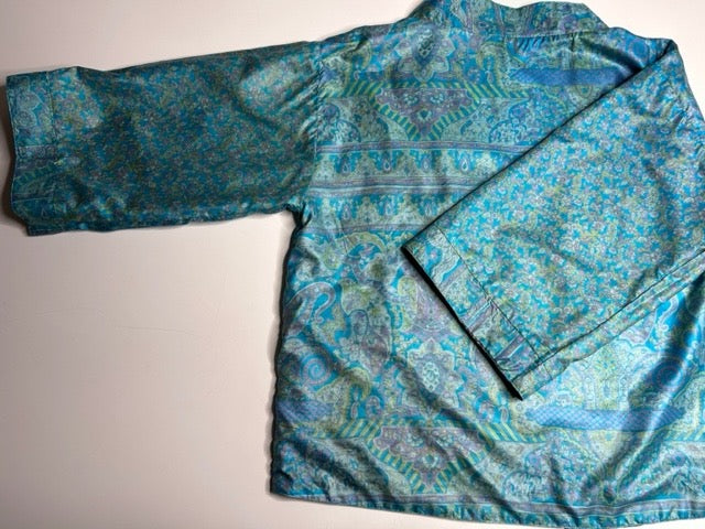 AVATARA Kimono court réversible en soie