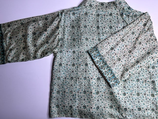 AVATARA Kimono court réversible en soie