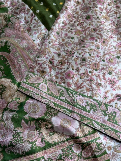 AVATARA Kimono court réversible en soie