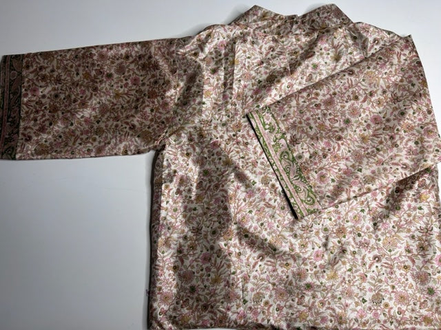 AVATARA Kimono court réversible en soie