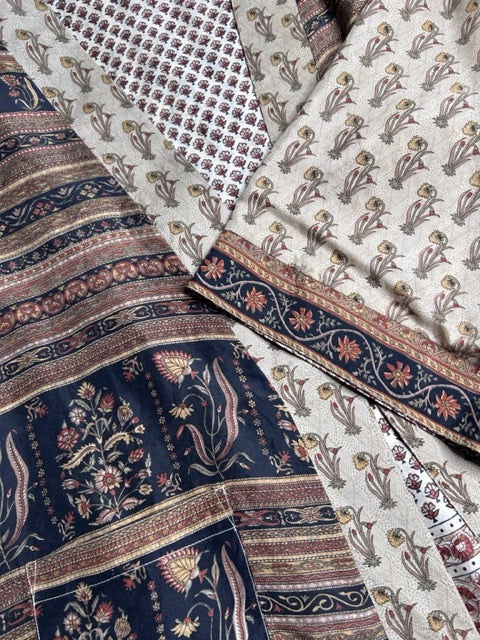 AVATARA Kimono court réversible en soie