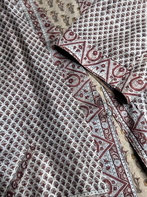 AVATARA Kimono court réversible en soie