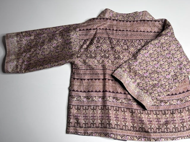AVATARA Kimono court réversible en soie