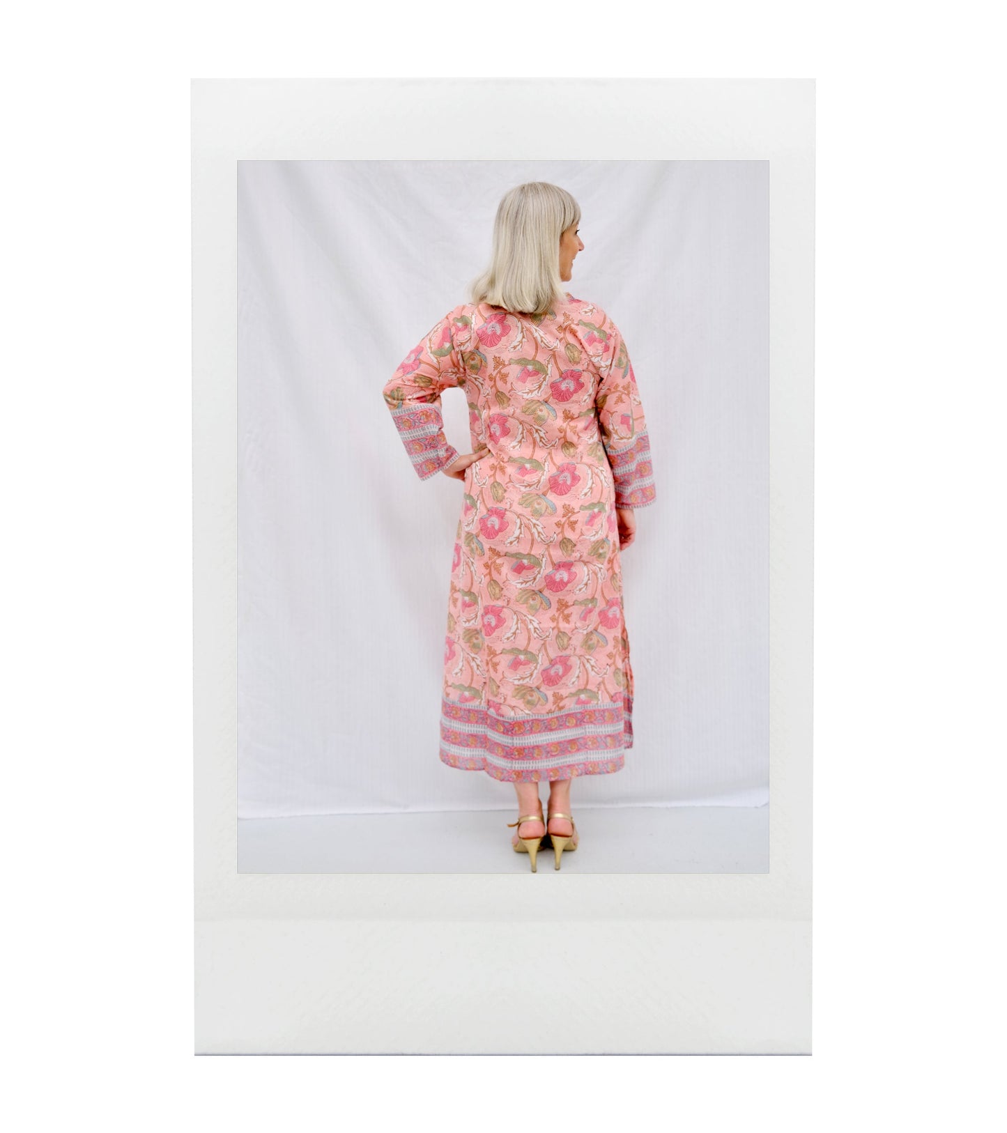 AVADHI Robe voile de coton imprimé (Copie)