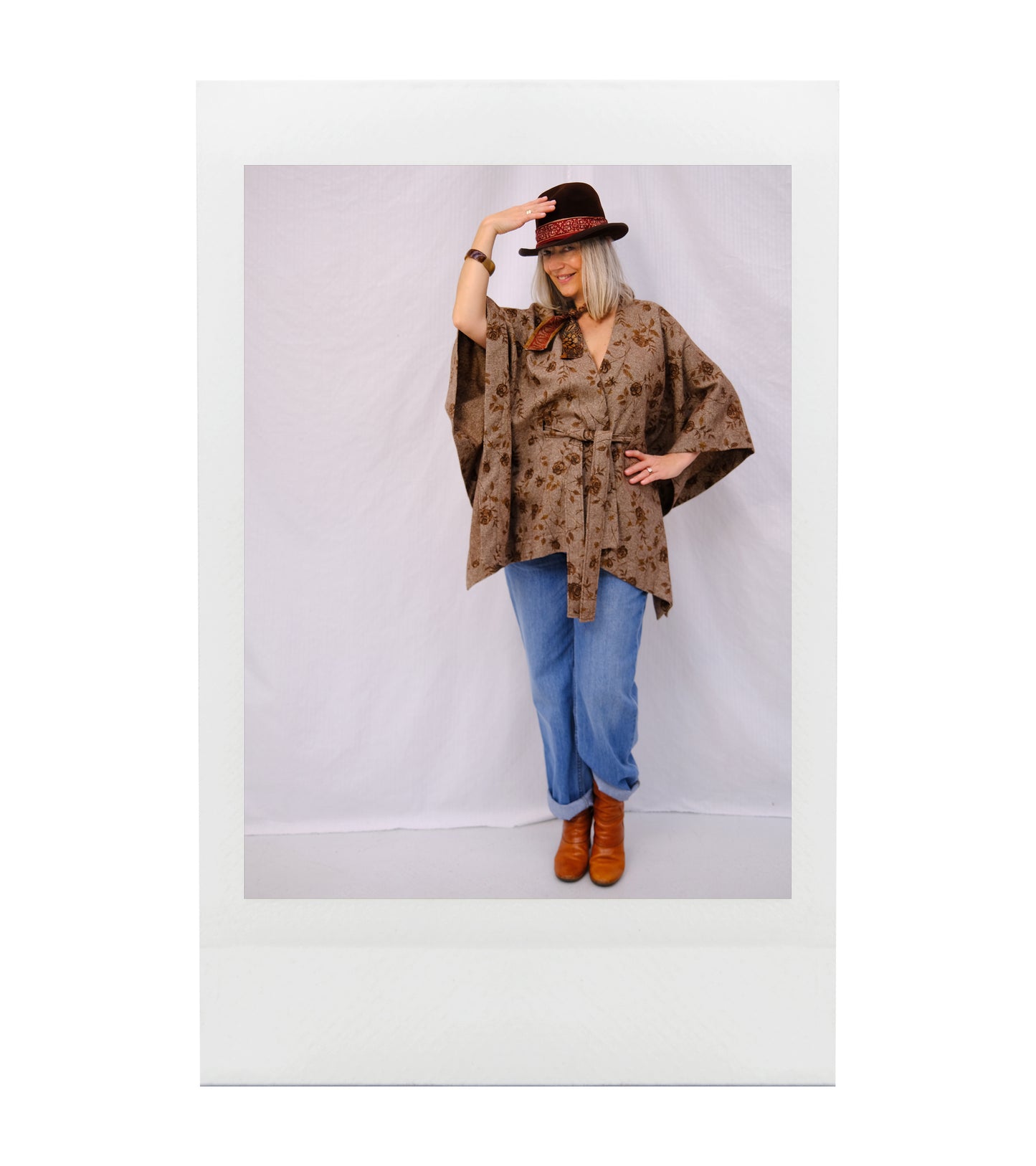 CARLA Kimono lainage fantaisie