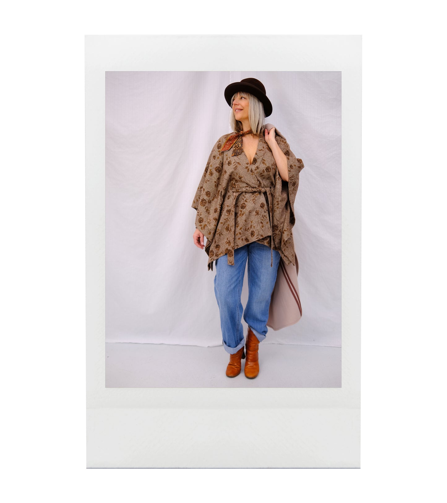 CARLA Kimono lainage fantaisie