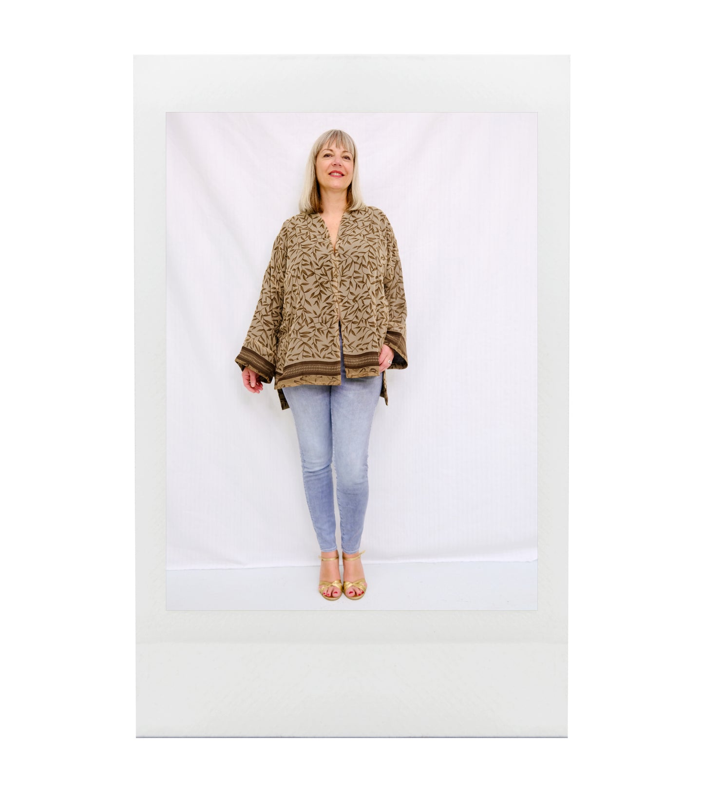CHAKRA Kimono asymétrique soie recyclée