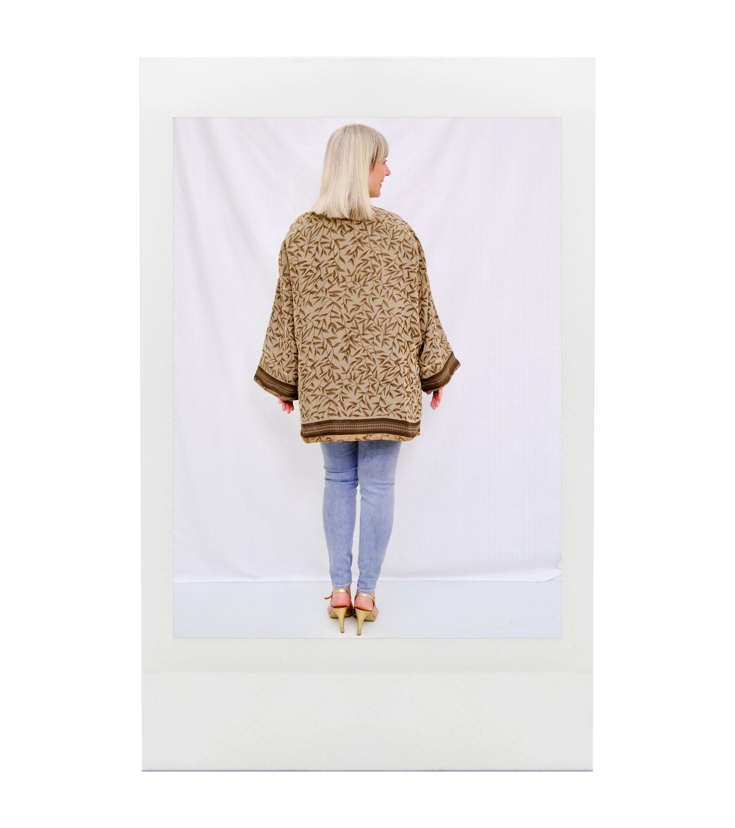 CHAKRA Kimono asymétrique soie recyclée