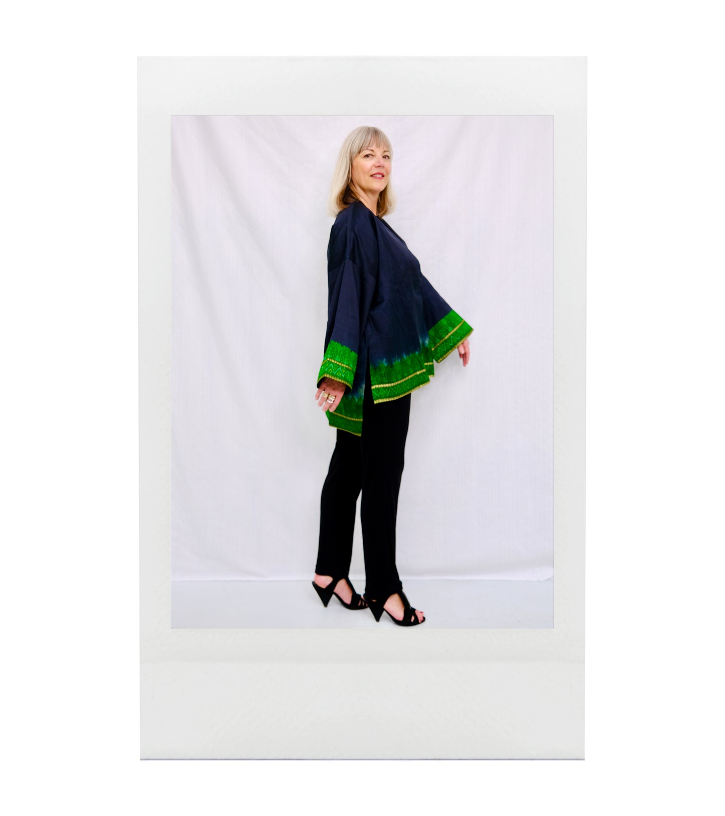 CHAKRA Kimono asymétrique soie recyclée
