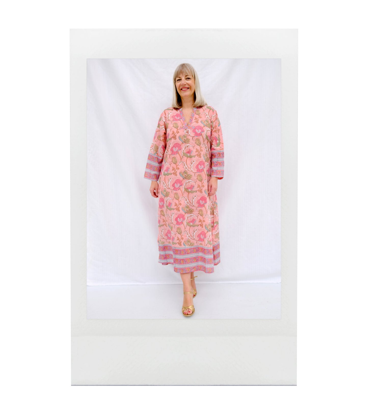AVADHI Robe voile de coton imprimé (Copie)