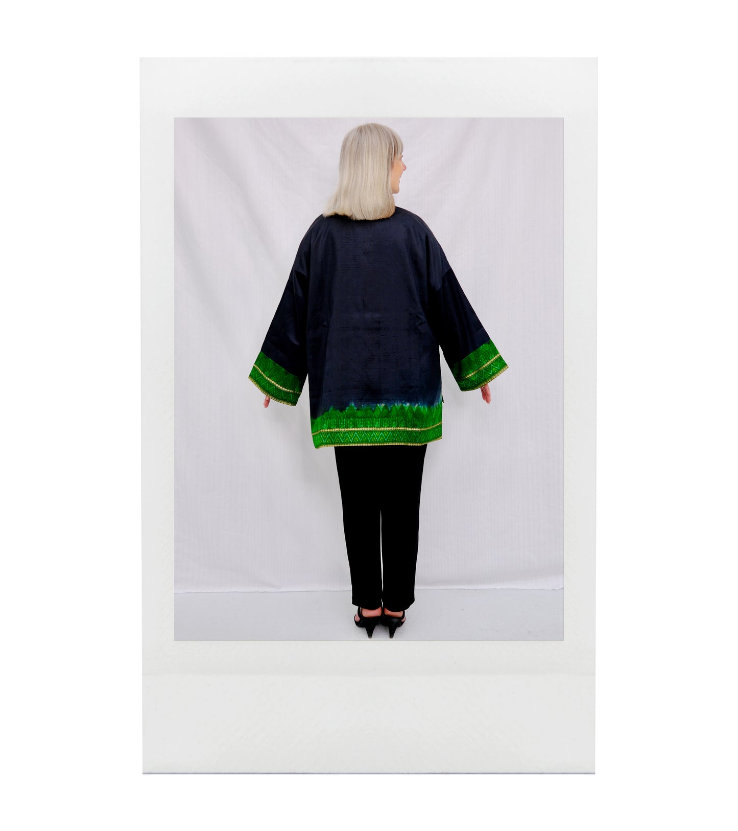 CHAKRA Kimono asymétrique soie recyclée