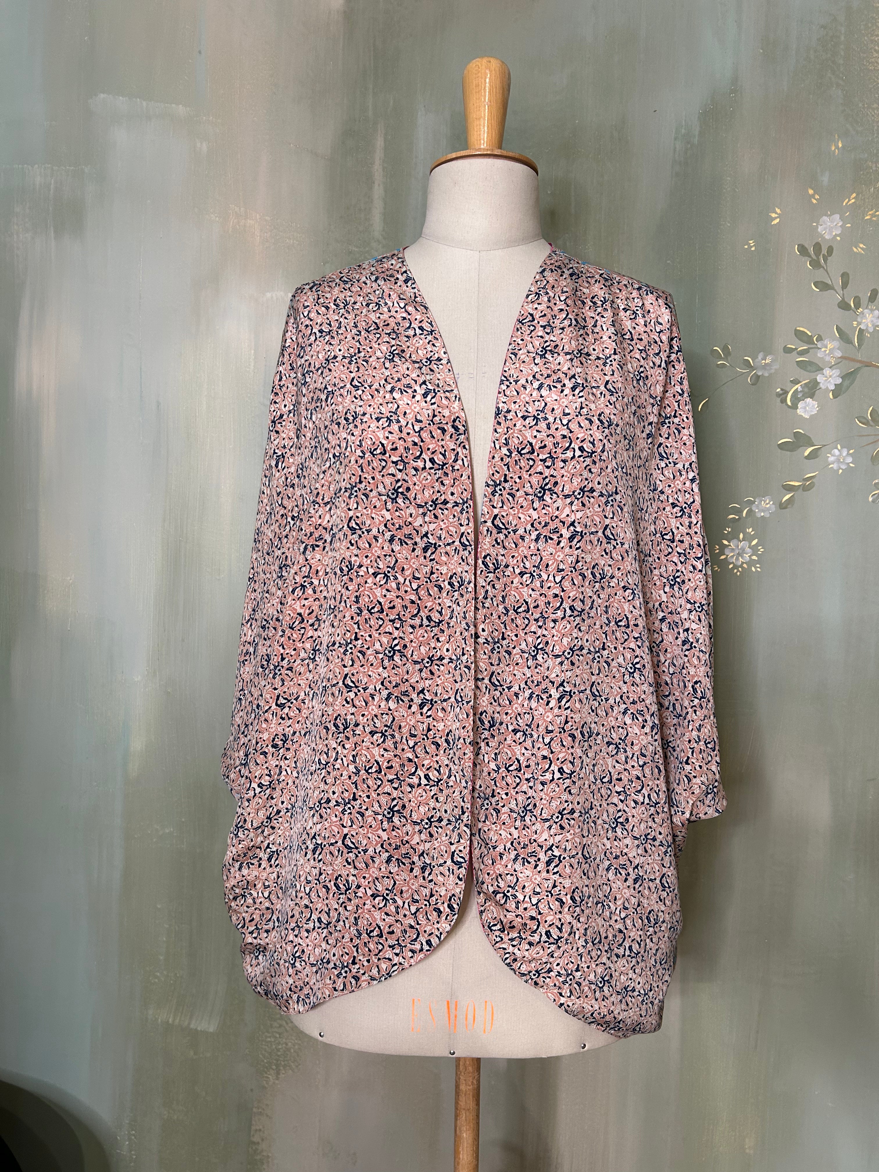 KIMONO REVERSIBLE MIX SOIE