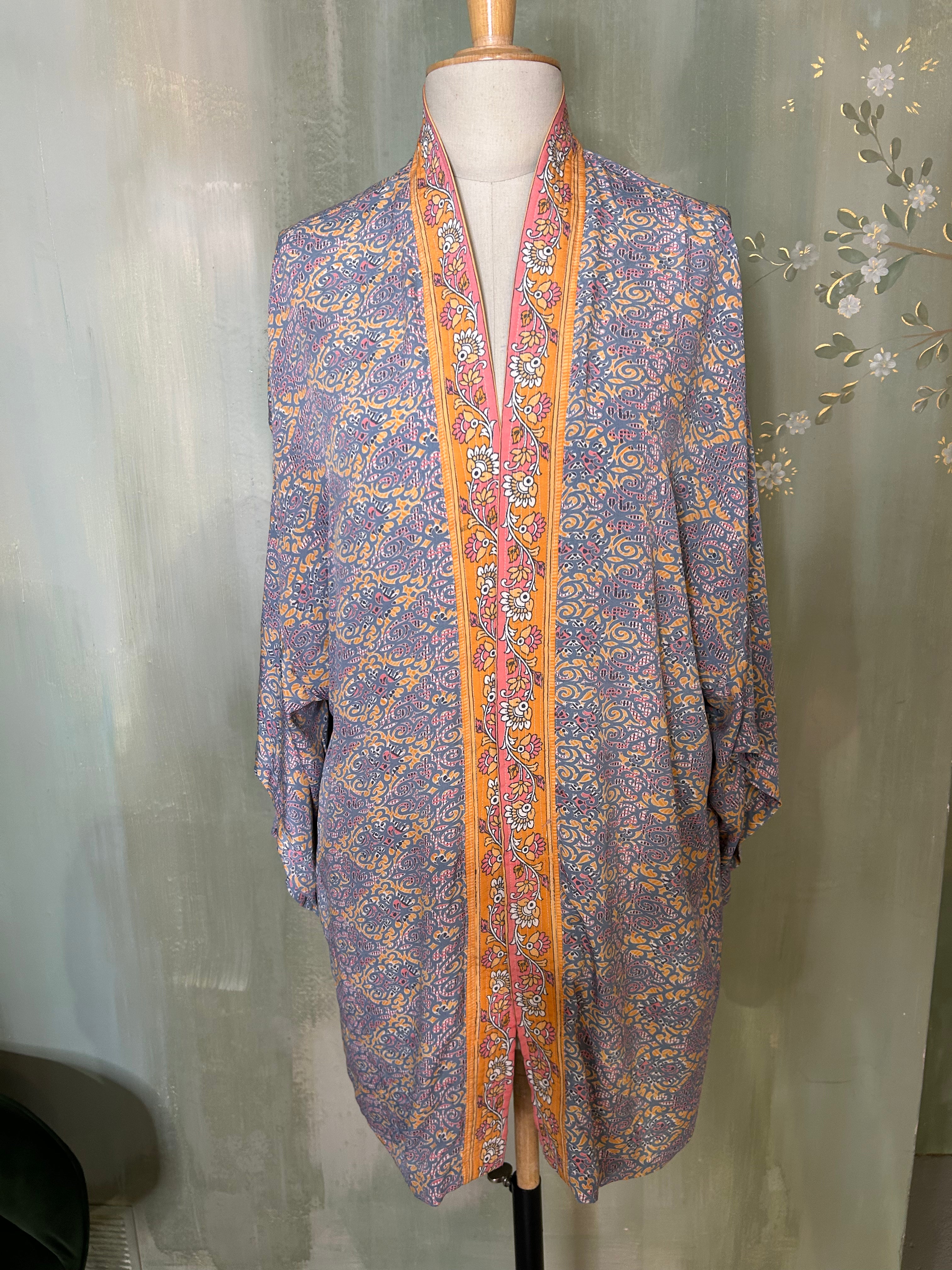KIMONO MI-LONG MIX SOIE