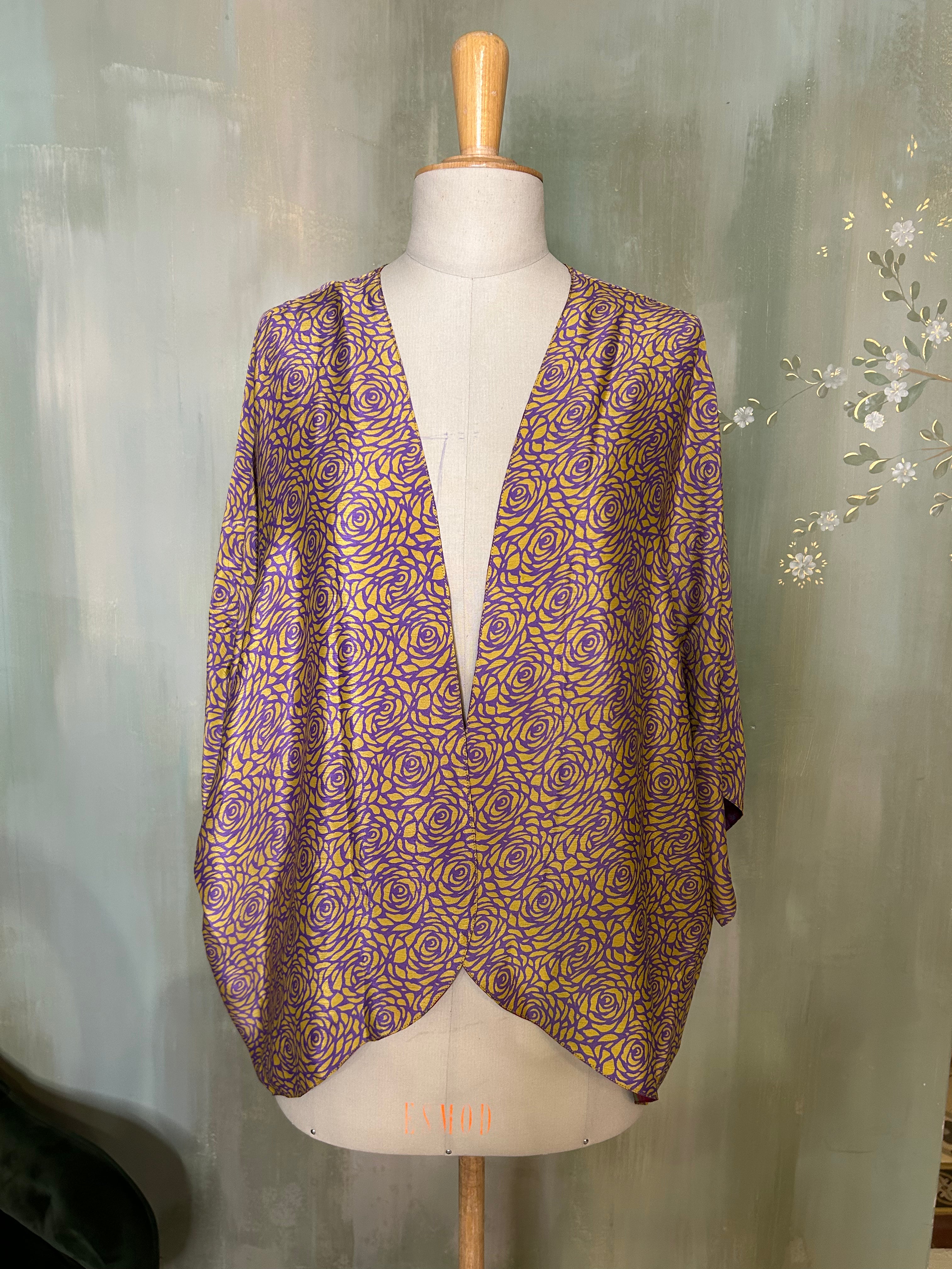 KIMONO REVERSIBLE MIX SOIE