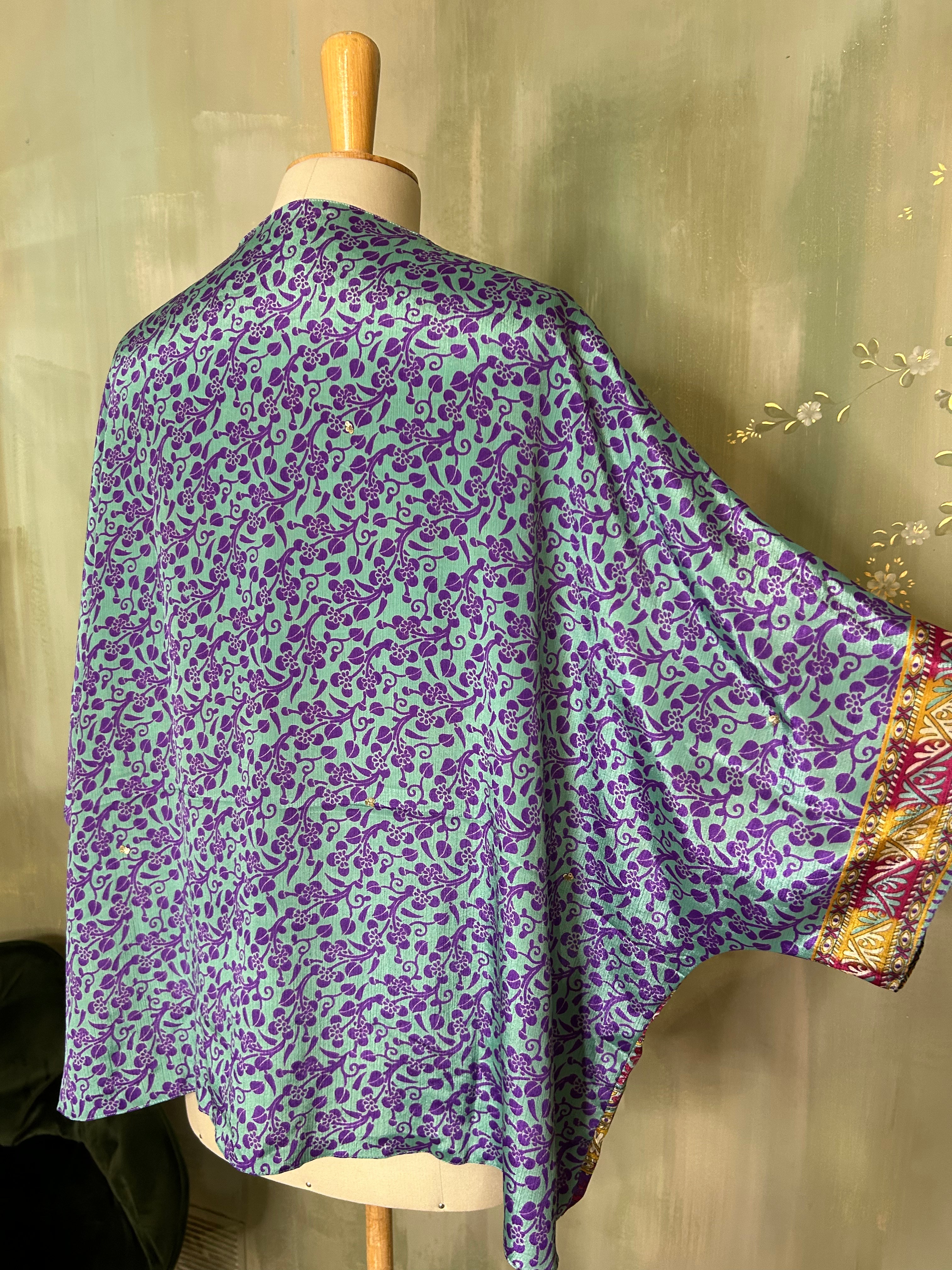KIMONO REVERSIBLE MIX SOIE