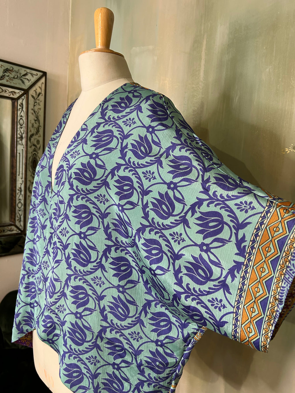 KIMONO REVERSIBLE MIX SOIE