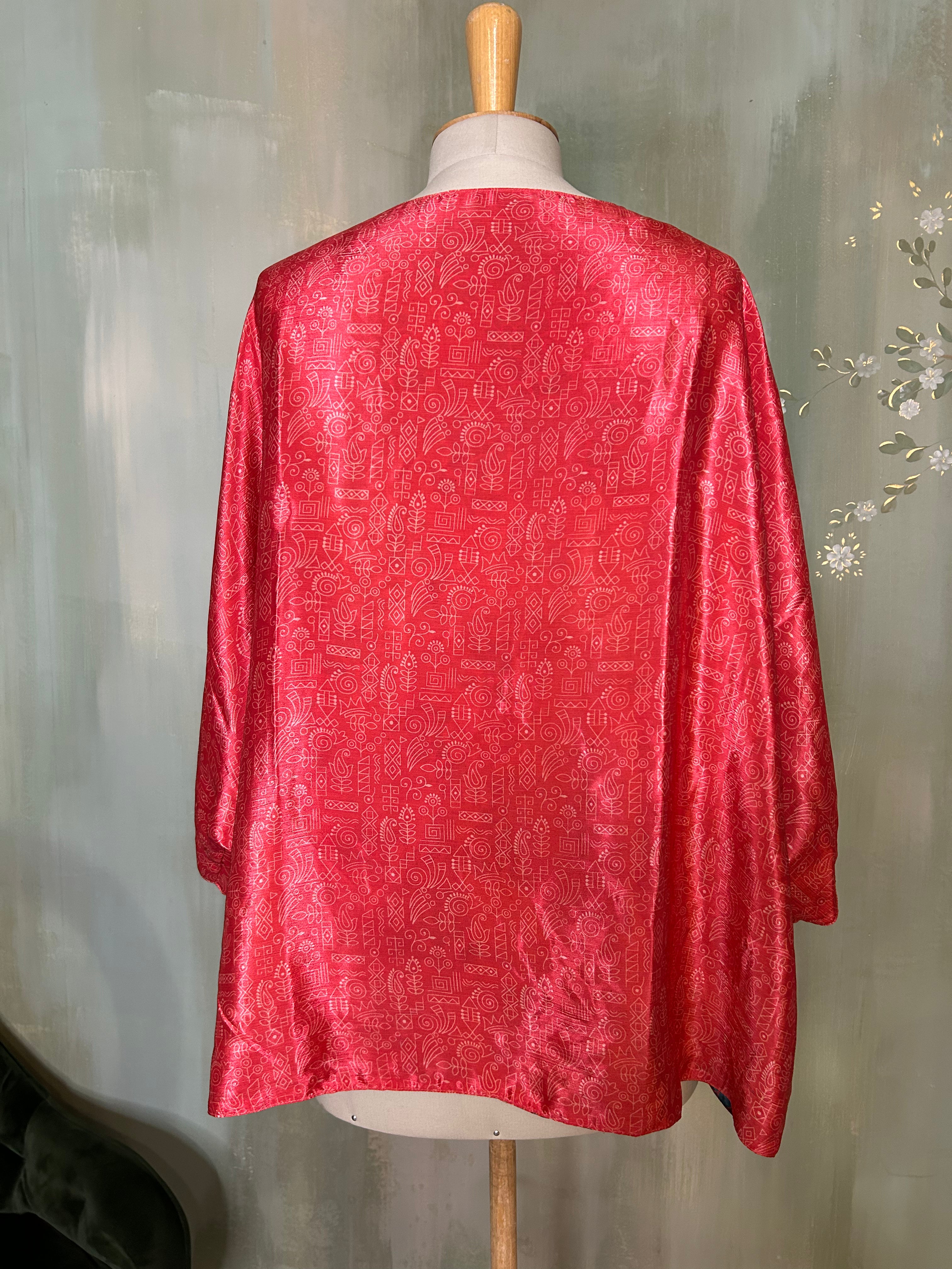KIMONO REVERSIBLE MIX SOIE