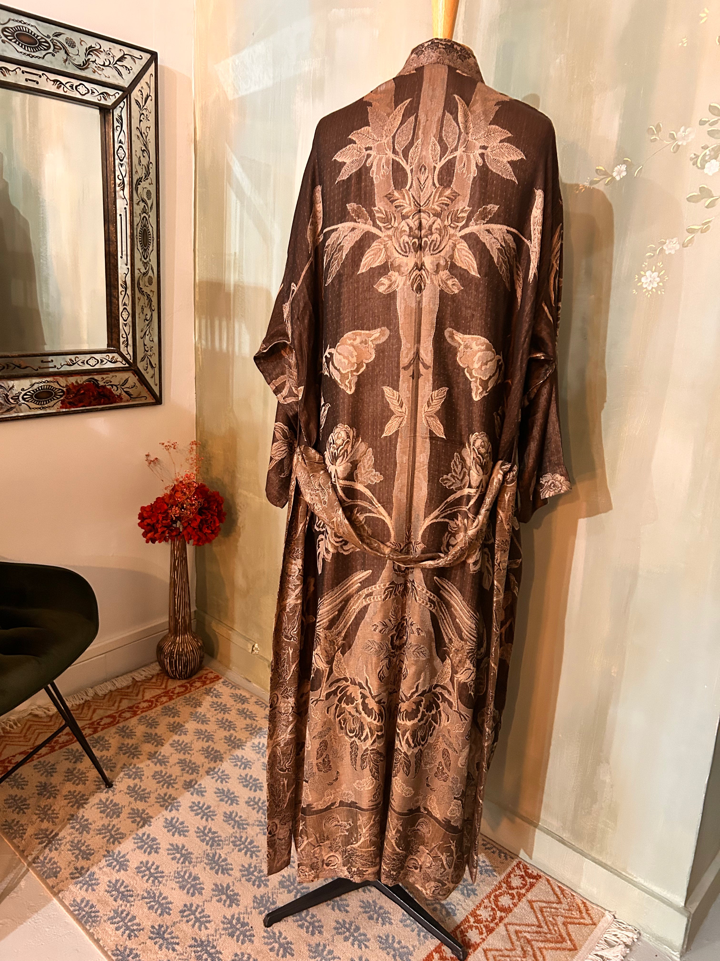 Kimono réversible cachemire & soie de bambou