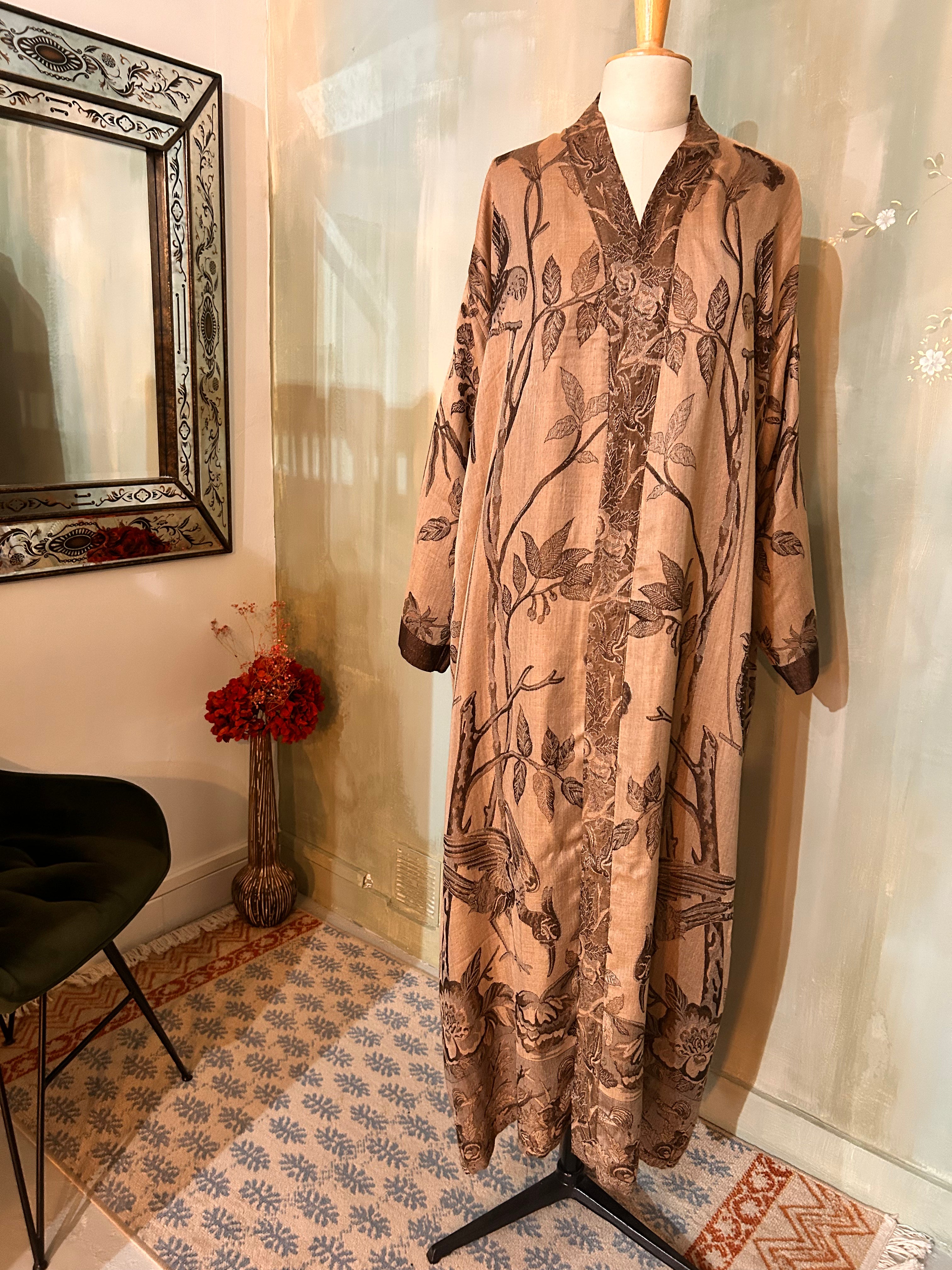 Kimono réversible cachemire & soie de bambou