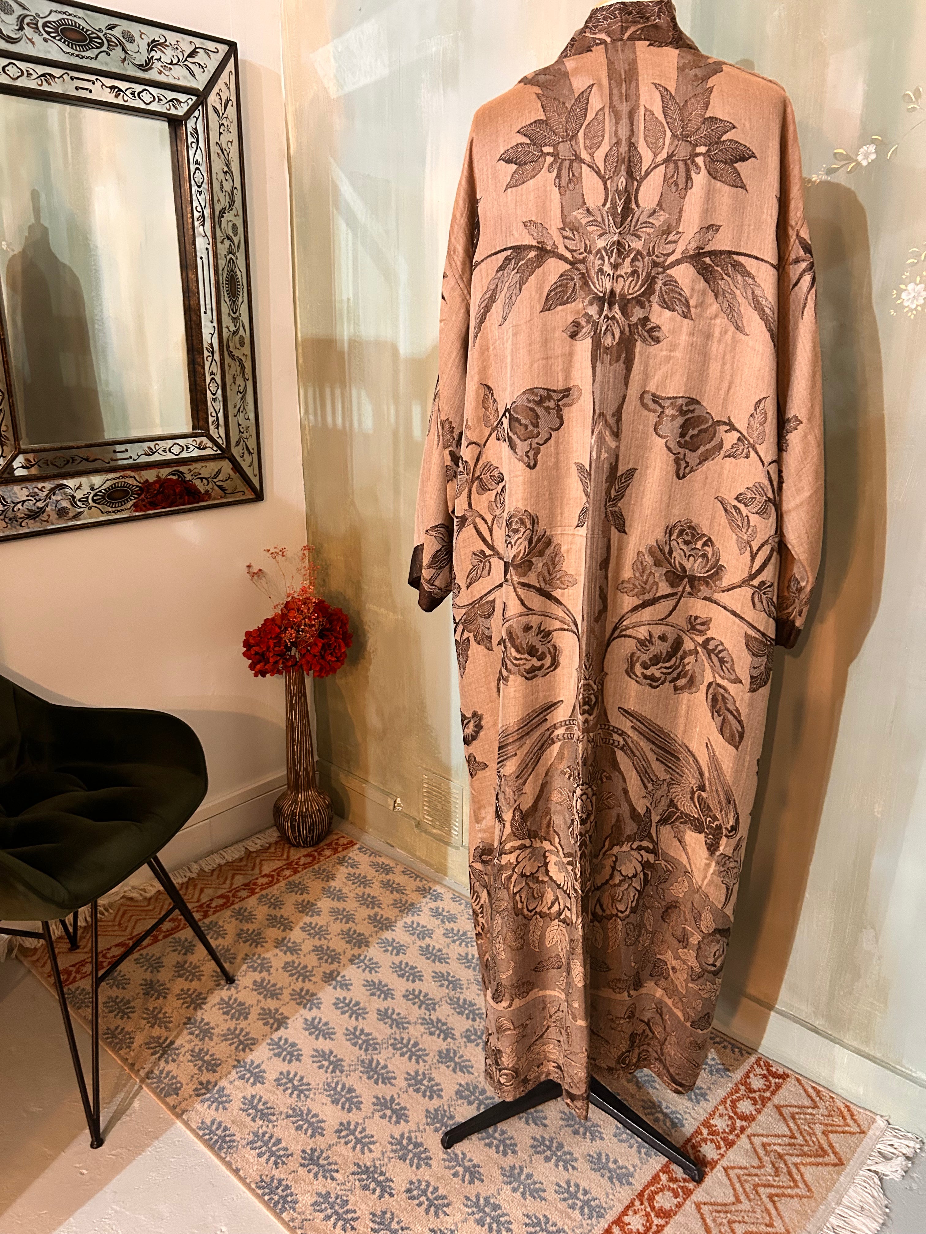 Kimono réversible cachemire & soie de bambou