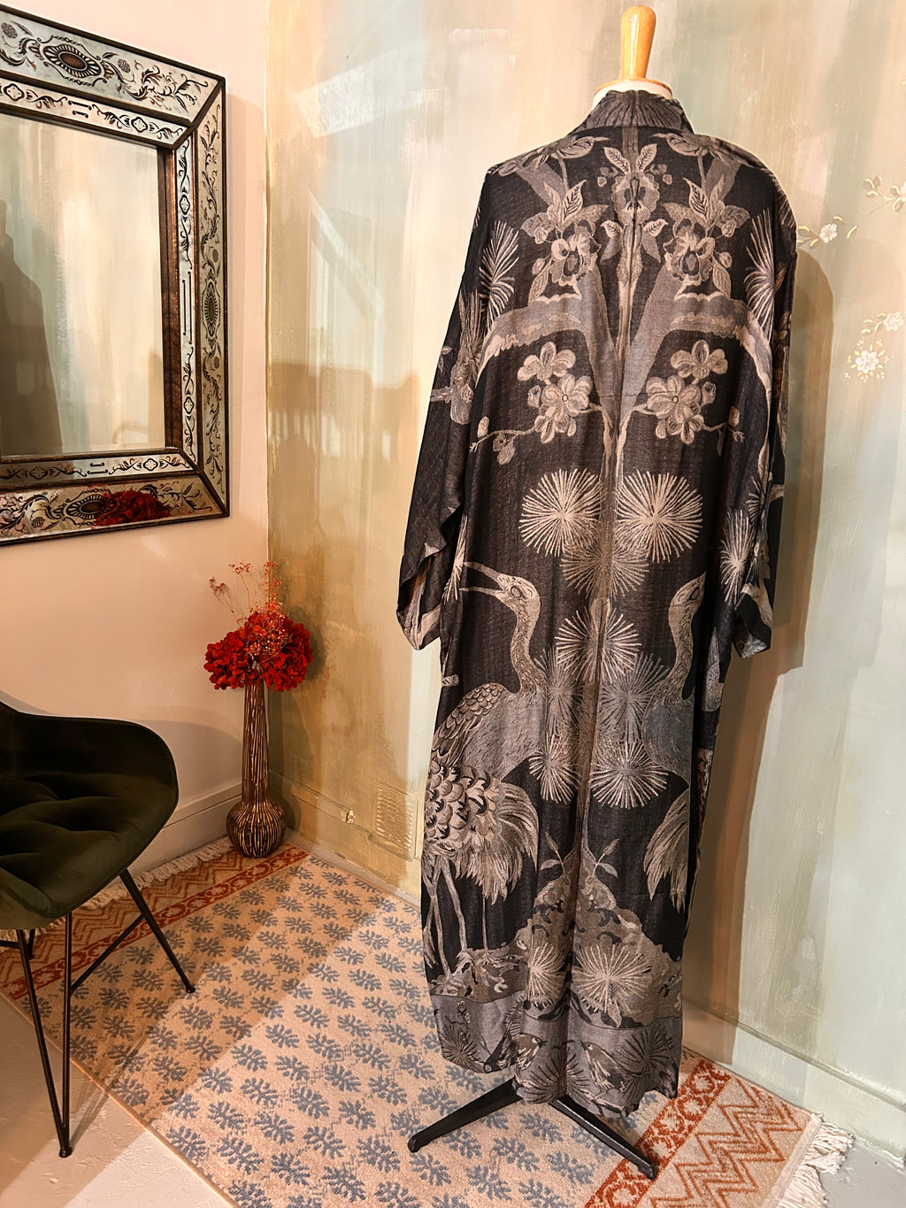 Kimono réversible cachemire & soie de bambou