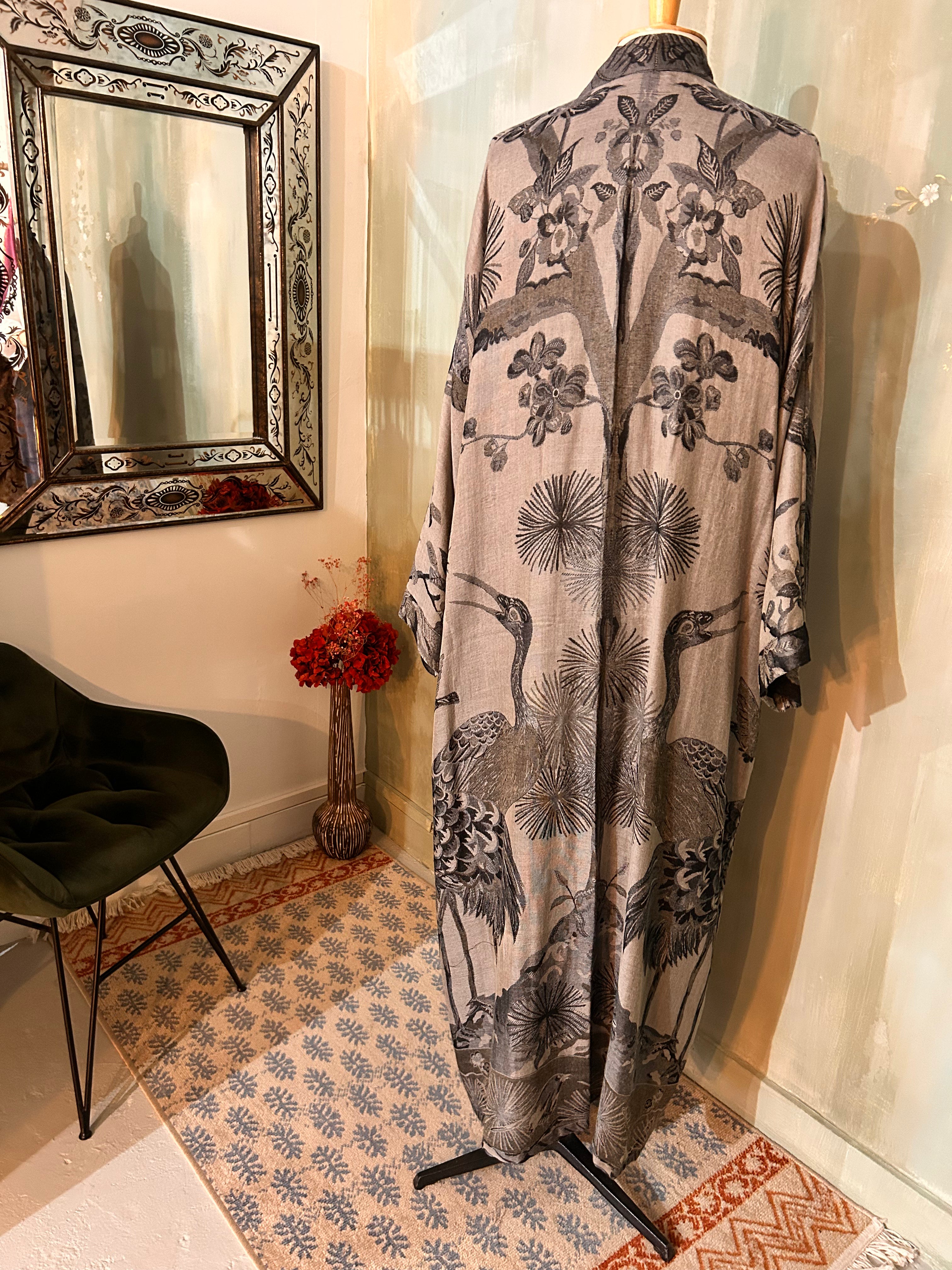 Kimono réversible cachemire & soie de bambou