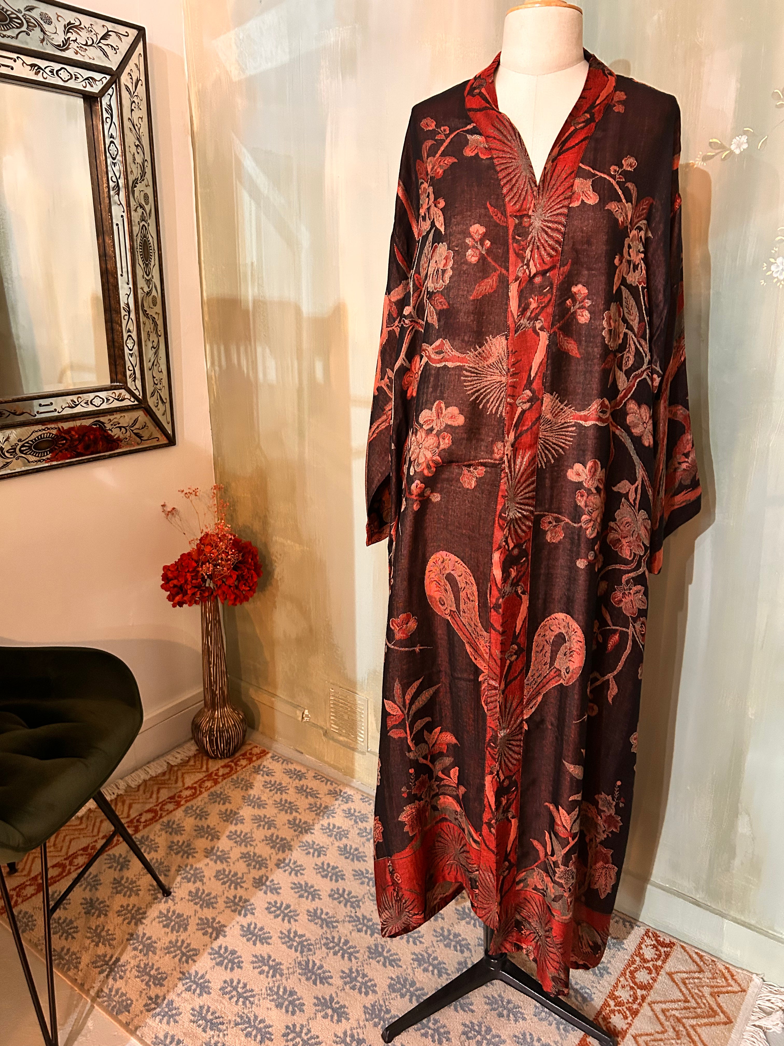 Kimono réversible cachemire & soie de bambou