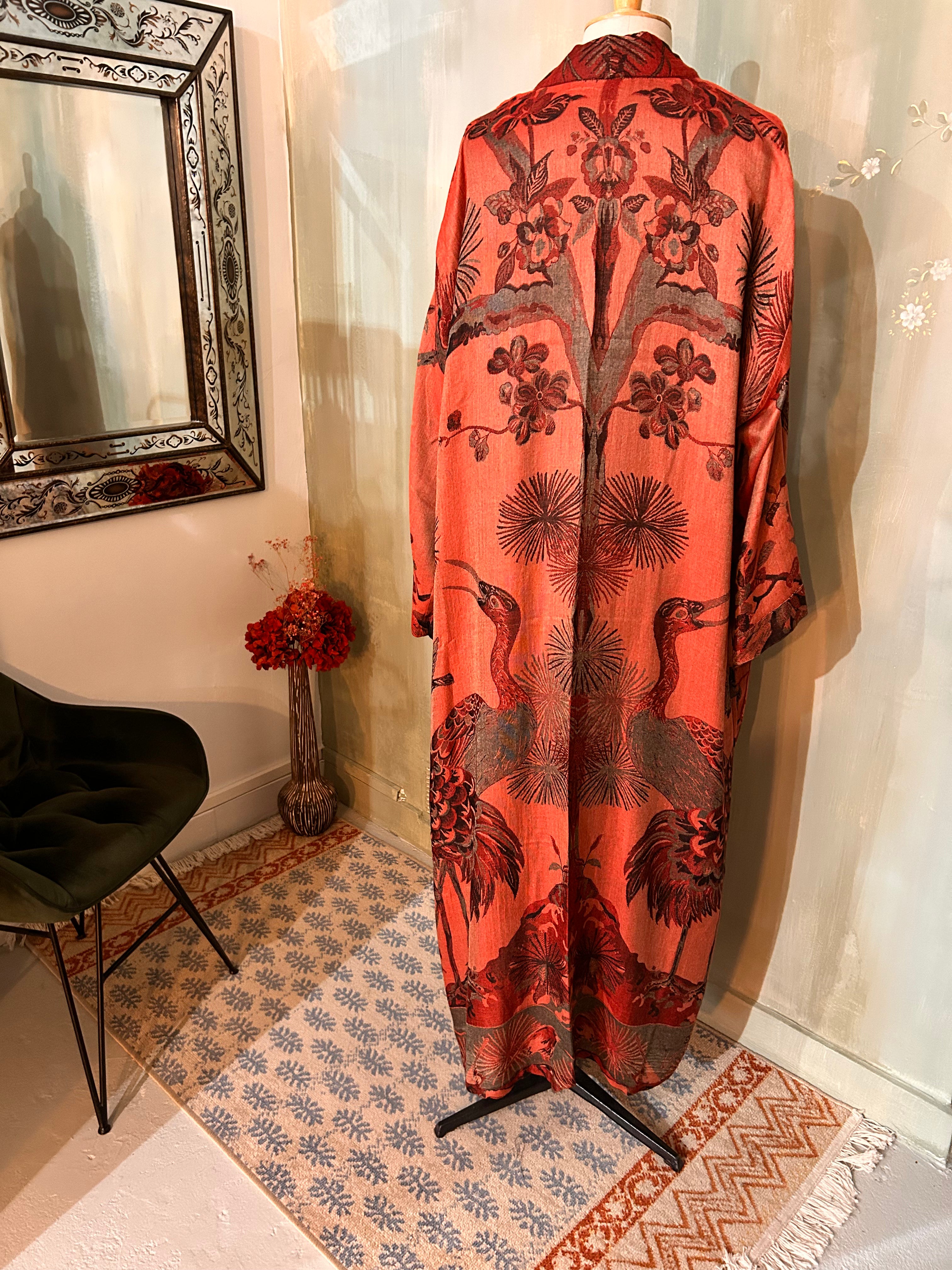 Kimono réversible cachemire & soie de bambou