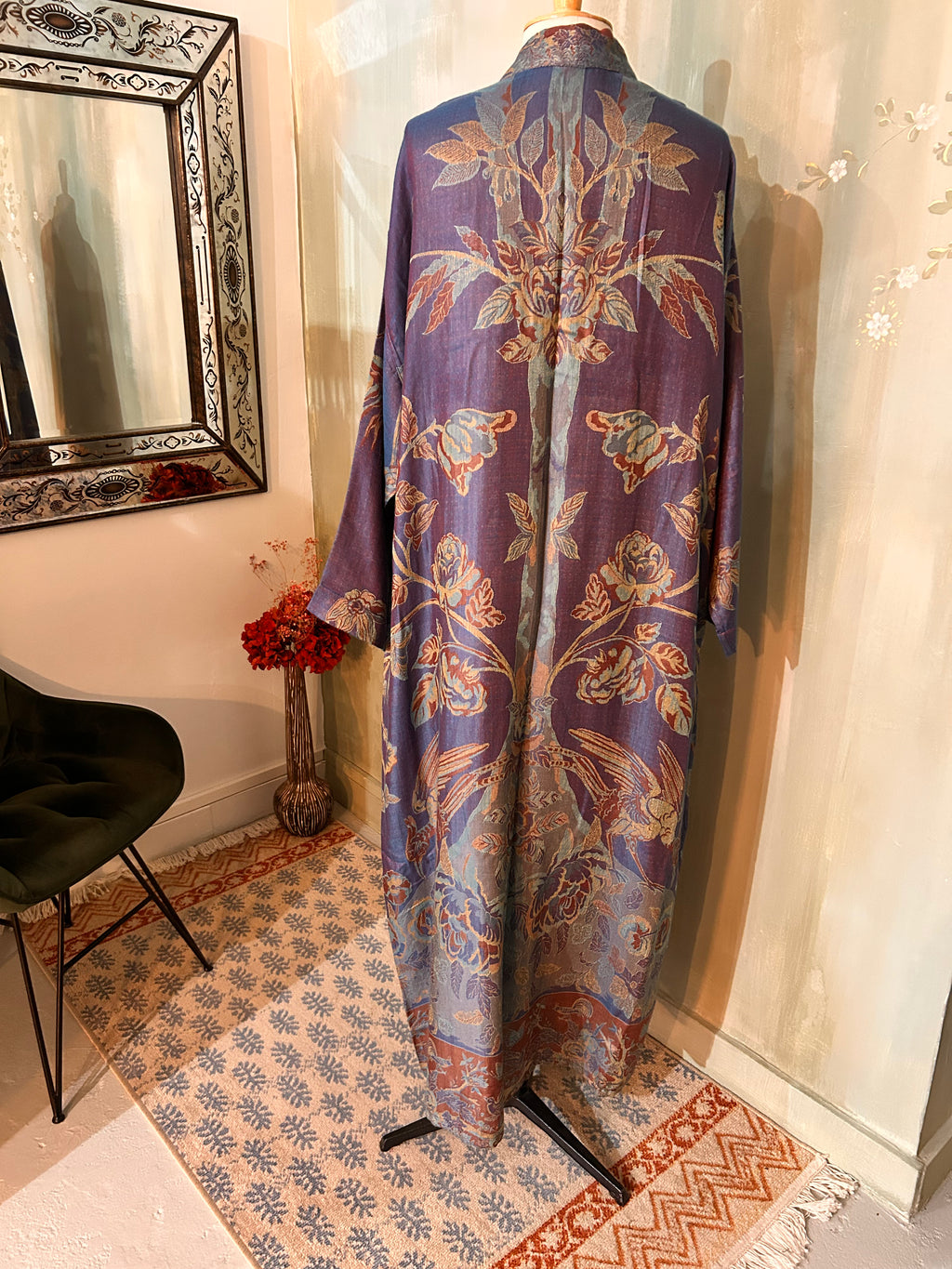 Kimono réversible cachemire & soie de bambou