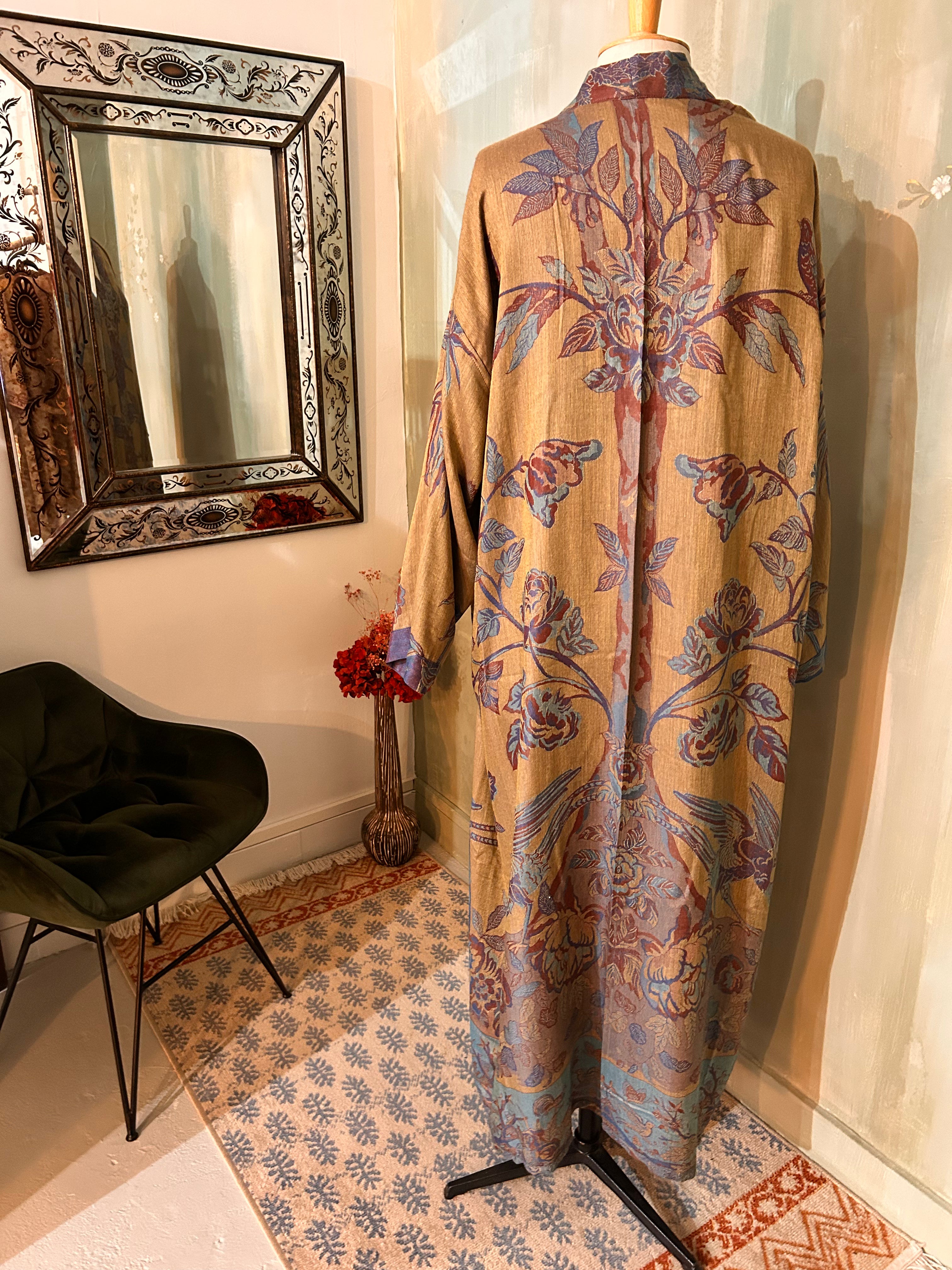 Kimono réversible cachemire & soie de bambou