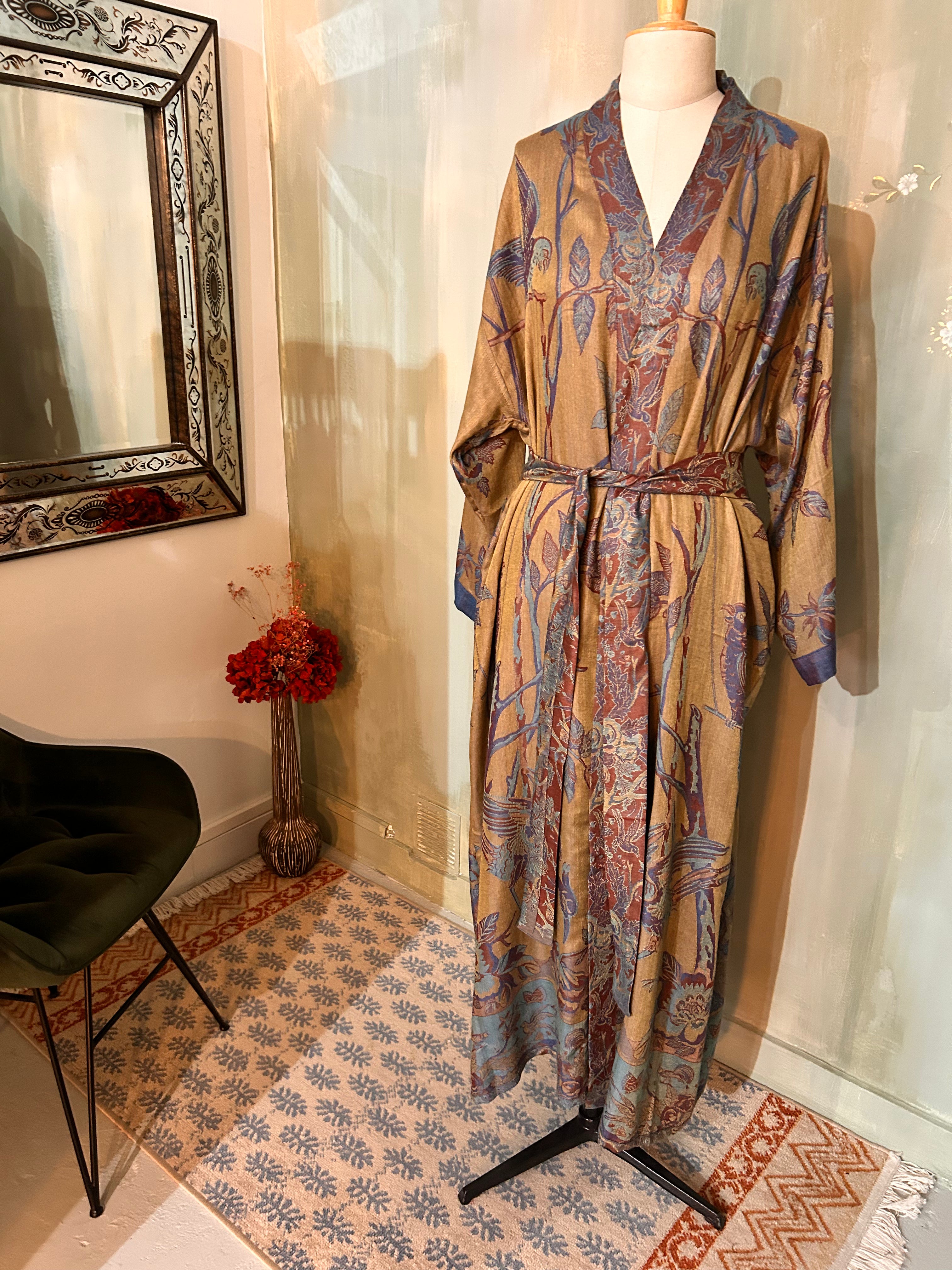 Kimono réversible cachemire & soie de bambou