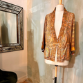 Kimono-veste réversible soie vintage