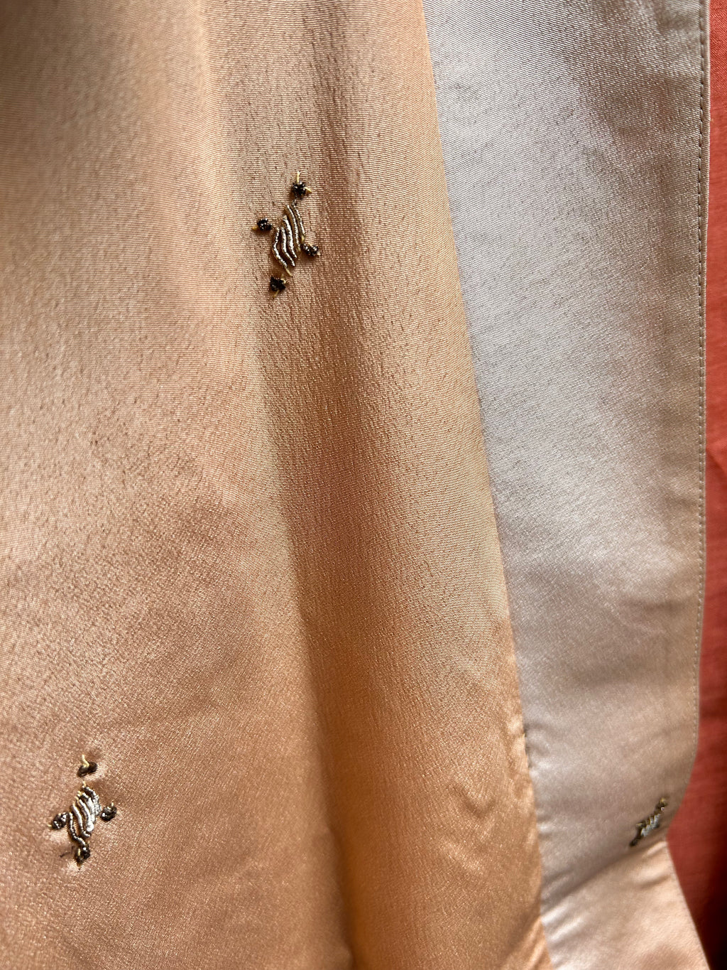 Kimono-veste réversible soie vintage