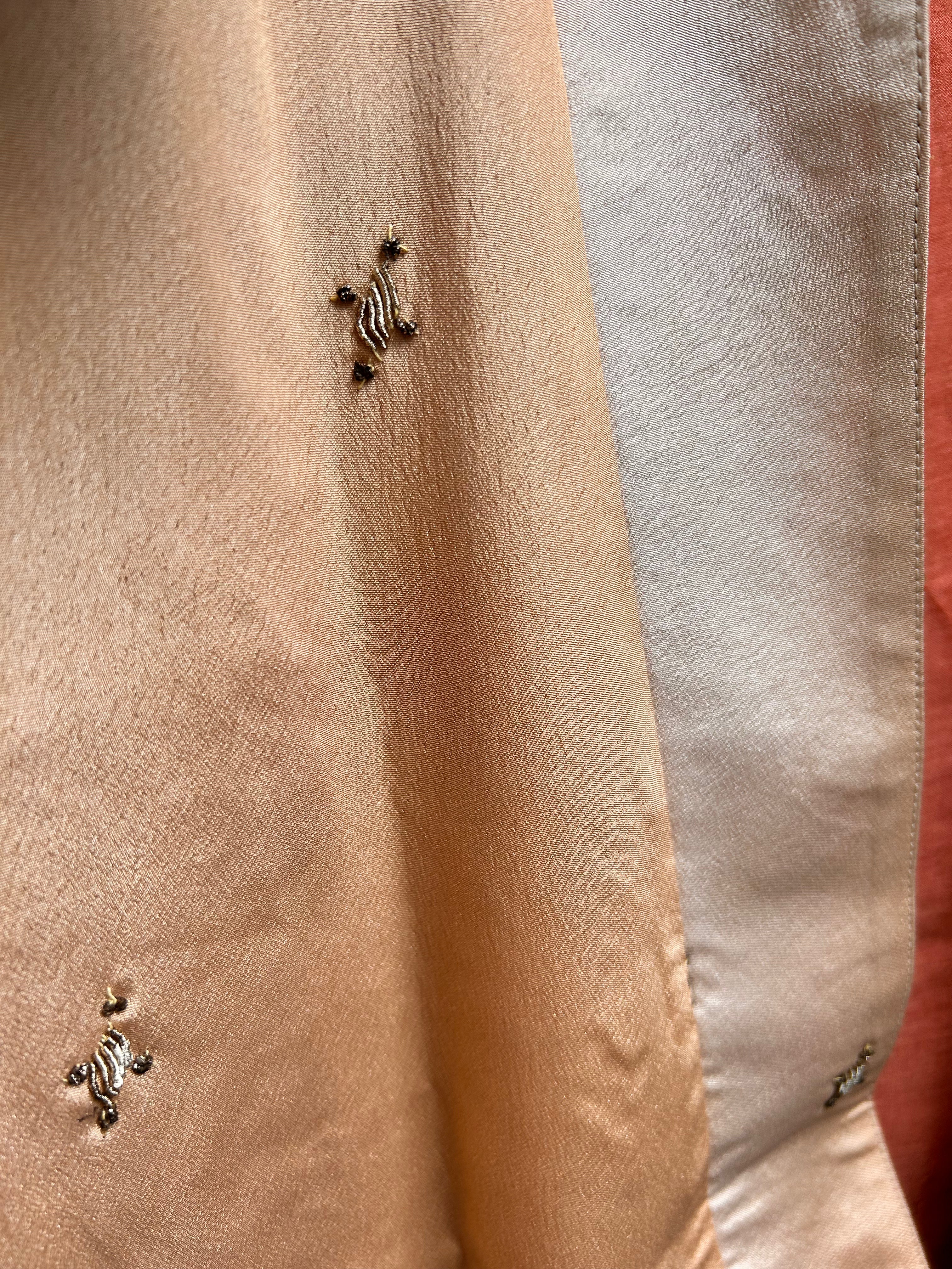 Kimono-veste réversible soie vintage