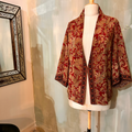 Kimono-veste réversible soie vintage