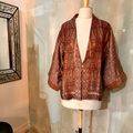 Kimono-veste réversible soie vintage