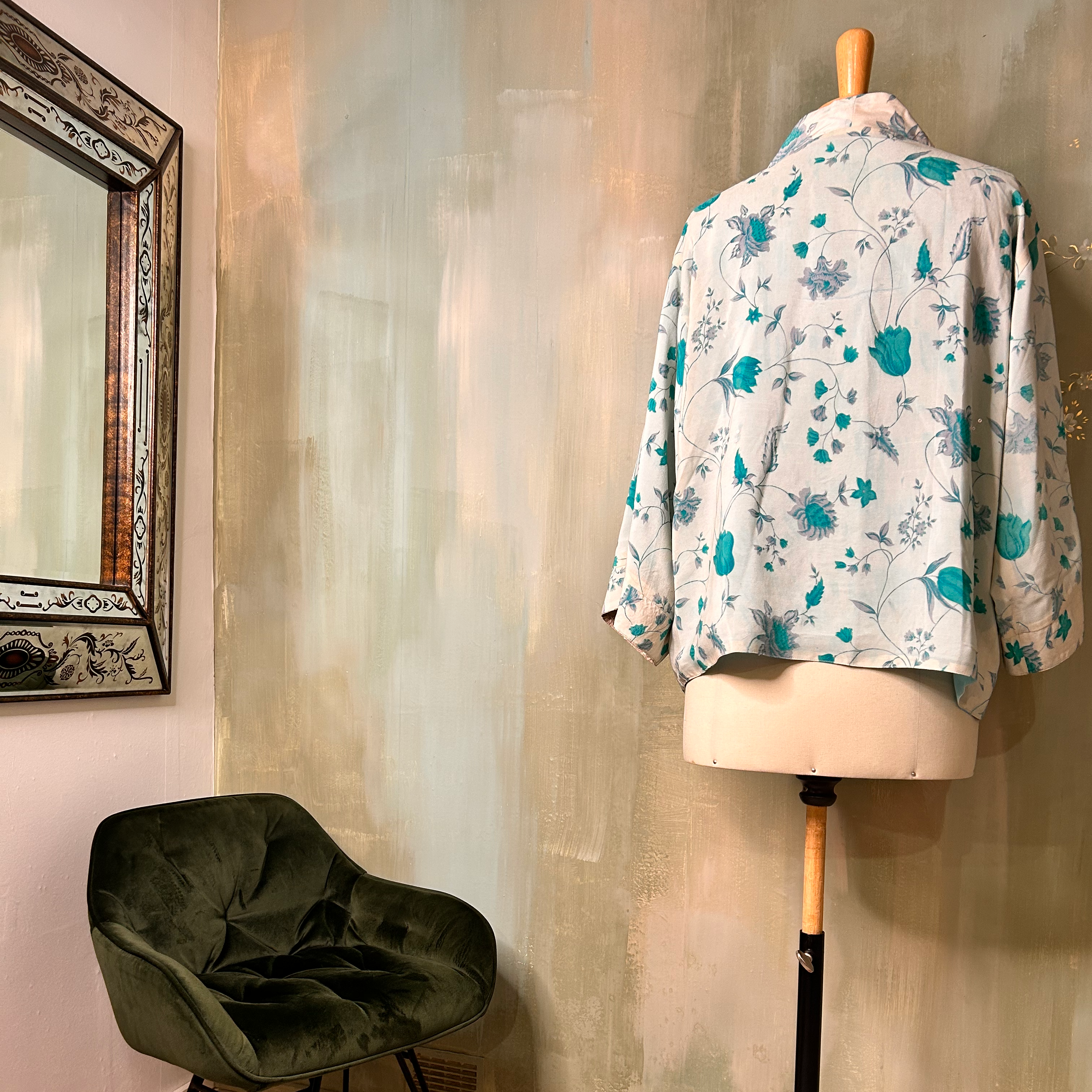 SAKI Veste/Kimono en sari en soie vintage