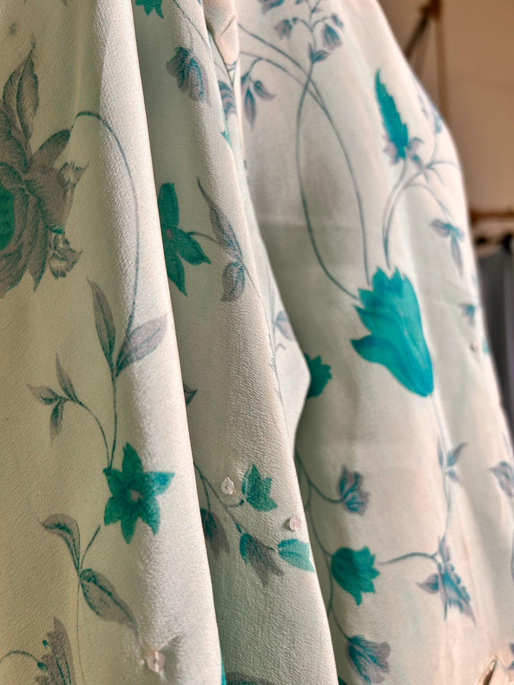 Kimono-veste réversible soie vintage