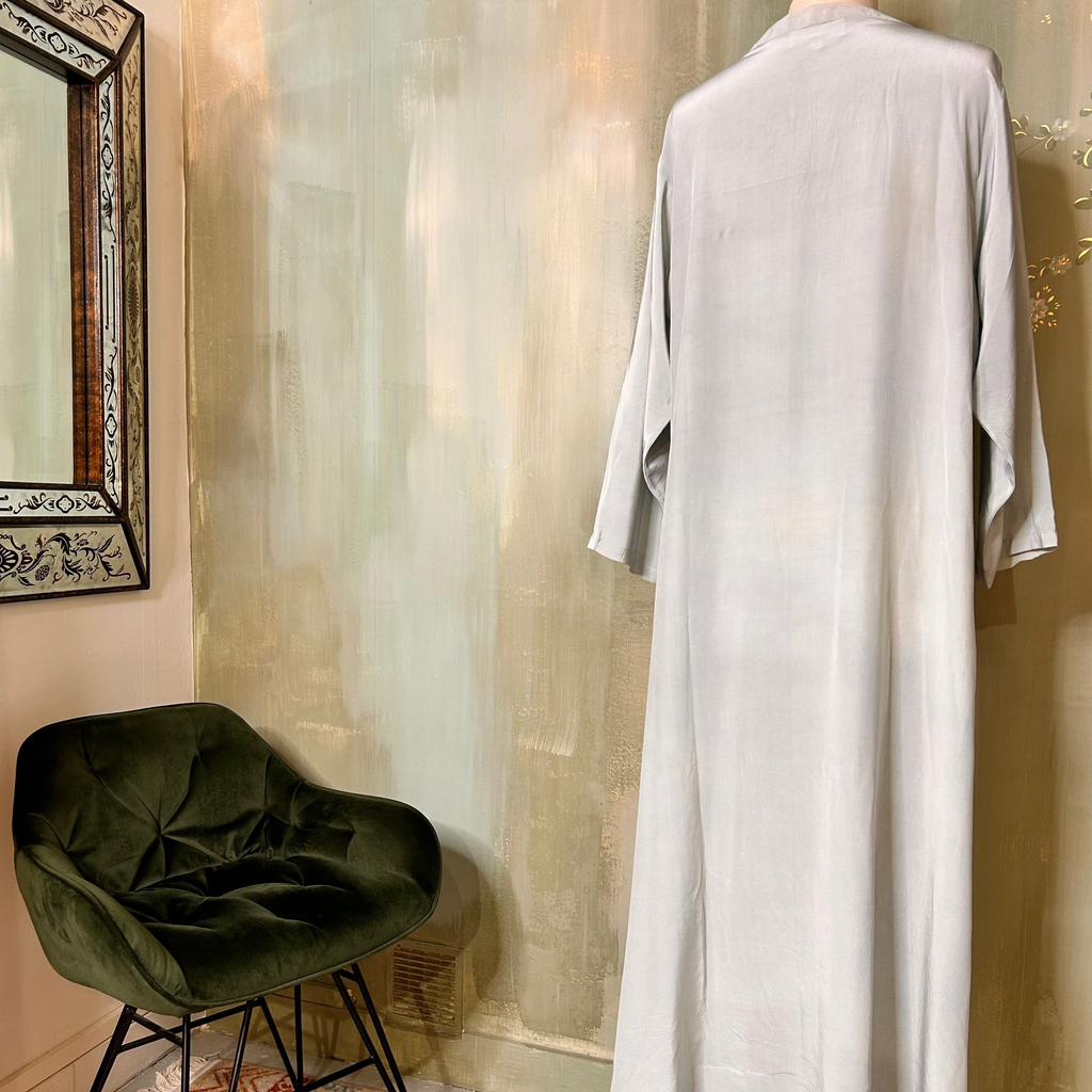 YUME Robe longue kurta en sari en soie vintage
