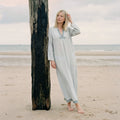 YUME Robe longue kurta en sari en soie vintage