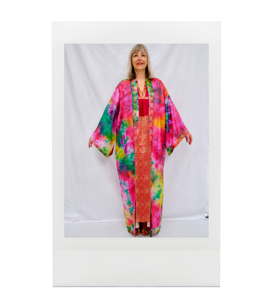 COCHIN Kimono japonais soie recyclée